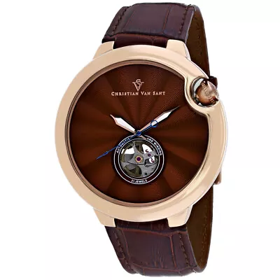 Christian Van Sant Men's Cyclone Automatic Brown Dial Watch - CV0144 • $453.25