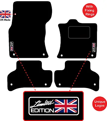 Tailored Car Floor Mats Fits Jaguar XE 2015 Onwards Unique Logos Fixing Eyelets • £15.99