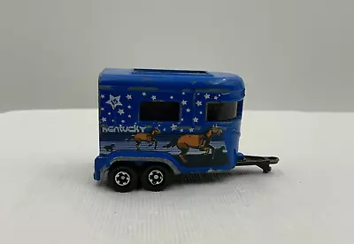 Vintage Matchbox Across America Kentucky Pony Trailer Blue Die Cast • $7.50