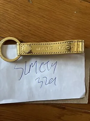 £40.88 • Buy New Marc Jacobs Key Loop Ring Key Chain Metallic Gold In Hand Ships Now Rare