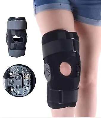 Hinged Knee Brace Stabilizer Locking PCL/ACL Knee Brace For Hyperextension Pain • $25.89