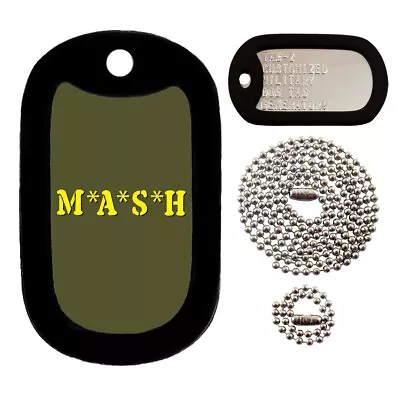 Mash - M*a*s*h - Customized - Full Set - Tag-z Military Dog Tags • $10