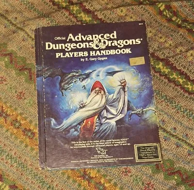 TSR Players Handbook AD&D Advanced Dungeons & Dragons D&D 6th UNCUT Gygax 2010 • $49.99