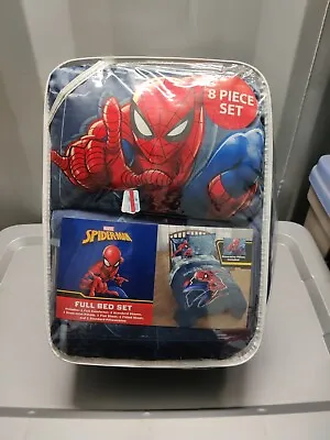 Disney Marvel  Spider-Man 8-Pc. Reversible Full Comforter Set Jay Franco • $80.74