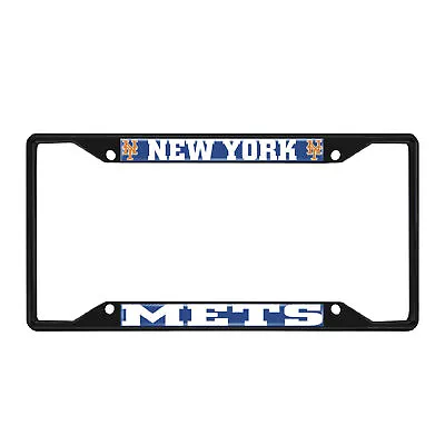 Fanmats MLB New York Mets Black Metal License Plate Frame  • $9.99