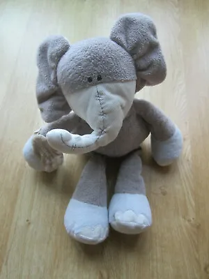 Mamas And Papas Once Upon A Time Peanuts The Elephant Baby Soft Toy  17  Grey • £13.74