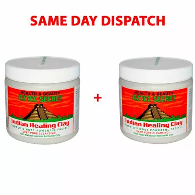 $38.28 • Buy Aztec Indian Healing Clay X 2 Facial Deep Pore Cleansing Mask Skin Care Genuine