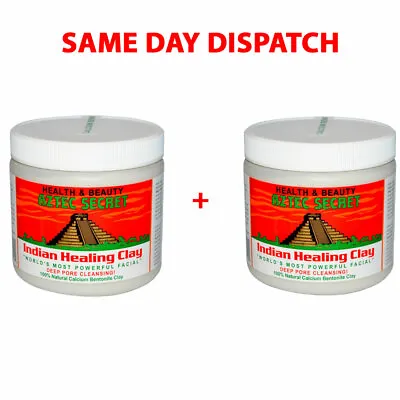 Aztec Indian Healing Clay X 2 Facial Deep Pore Cleansing Mask Skin Care Genuine • $46.28