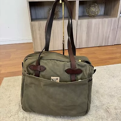 Filson Rugged Twill Tote Bag Messenger Briefcase Style 261 Made In The USA  • $145
