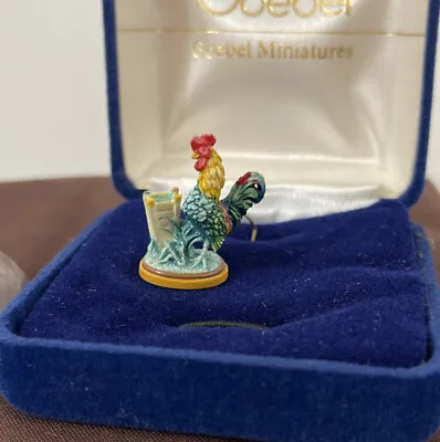 Goebel Olszewski Historical Series Minton Rooster 606-P Hand-Painted Miniature • $65