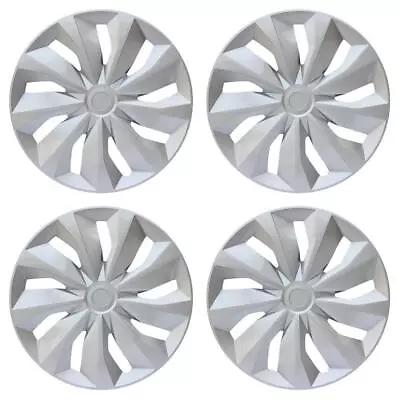 4 Pieces Silver 14 Inch Hubcaps Automotive For R14 Wheel Tire Covers Accessories • $42.22