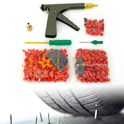 Tire Plugger Tubeless Tire Wheel Repair Gun Kit Mushroom Plug Probe Nozzle! Best • $36.10