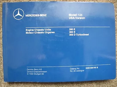 Mercedes-benz 124  Parts Catalog Diagrams 260 E 300 E 300 D Td • $29