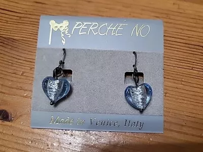 Perche No Venice Italy Art  Glass Earrings Jewelry  Brand New • $18