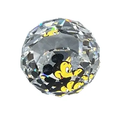 Swarovski Disney Crystal  MICKEY MOUSE ROUND PAPERWEIGHT  NO Box Or COA • $20