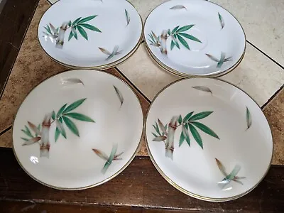 6 Noritake Canton Bread Plates 2 Coffee Liner  Bamboo #5027 China  Japan 6 1/4   • $22.35