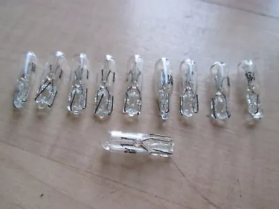 (10) Light Bulbs T5 12V 3W Watts Wedge Miniature Incandescent Instrument #E46J • $13.95