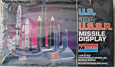 U.S. And U.S.S.R.  Missile Display - 1:144 Plastic Model KIT By Monogram.  New • $45