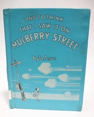 📘 Vintage 1937 And To Think That I Saw It On Mulberry Street Dr. Seuss Renewed • $249.95