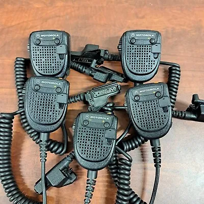 Lot 5 Motorola Rmn5038a Radio Mic Ht1000 Jt1000 Mtx9000 Xts 1500 2500 3500 5000 • $124.99