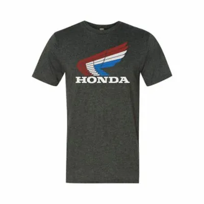 Honda - Vintage Wing Adult Mens Lightweight Short Sleeve Casual T-Shirts - Gray • $25.95