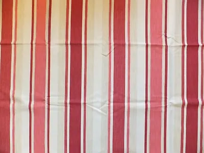 LAURA ASHLEY Awning Stripe Cranberry 1.9 Meters • £46