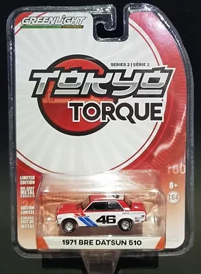 Greenlight Tokyo Torque Series 2 1971 Datsun 510 Bluebird Bre Morton1:64 Scale • $19.99