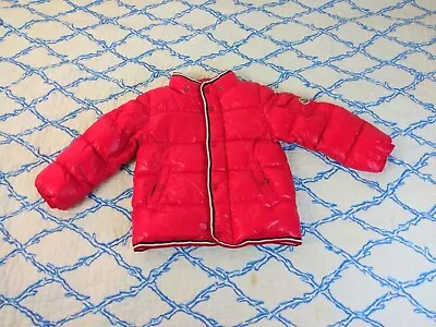 Moncler Kids Unisex Pure Goose Down Red Jacket Size 3 Anni 100cm  • $215