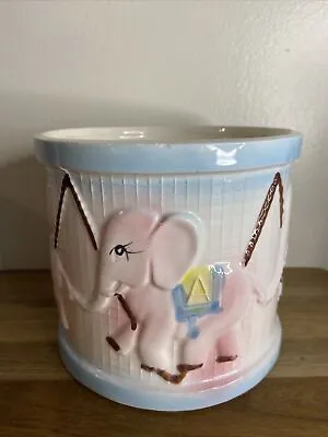 Vintage Mid Century My Neil Ceramic Baby Nursery Elephant  Planter • $7.99