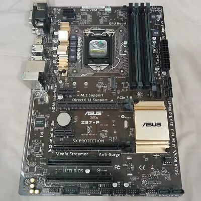 SAME DAY DISPATCH Motherboard Asus Z97-P LGA 1150 (supports I7-4790k) • £89.95