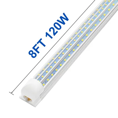 T8 LED Tube Light Bulb 2FT 4FT 6FT 8FT Integrated LED Shop Light Fixture D-shape • $1799.99
