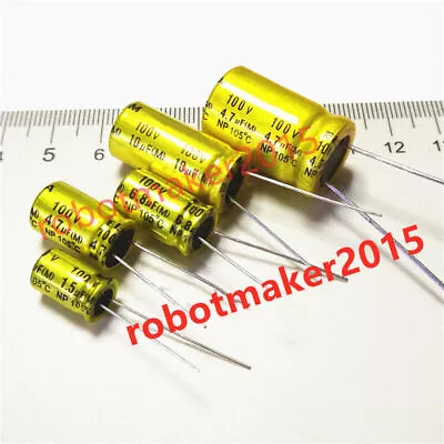 Radial Electrolytic HIFI Crossover Audio Capacitor 100V 1.5uF-68uF • $4.60