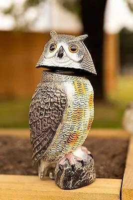 Garden Bird Deterrent Decoy Pest Control Swivel Head Owl Outdoor Decor Repeller • £10.99