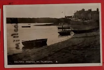 CORNWALL. HELFORD  PASSAGE COASTGUARD COTTAGES  Nr FALMOUTH.  Pu 1933. LOVELY RP • £5