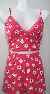 Marilyn Monroe  Women's Lingerie 2-psc Pink Pajama Set Sleepwear Sz L • $21.99