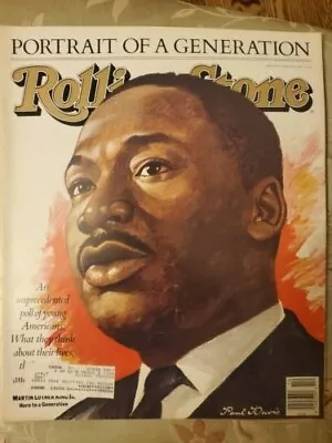 Martin Luther King Jr. - Rolling Stone Magazine Issue April 7 1988 No. 523  Mlk • $1.99