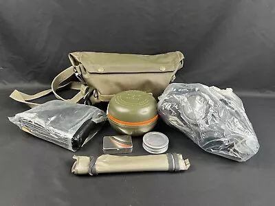 Vintage 1970s German Gas Mask And Filters Military Surplus • $25