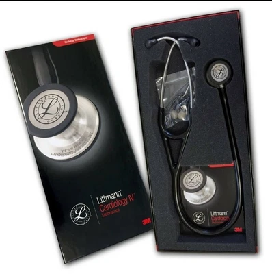£164.20 • Buy 3M™ Littmann® Cardiology 4 IV Diagnostic Stethoscope, Black Tube, 69cm, 6152