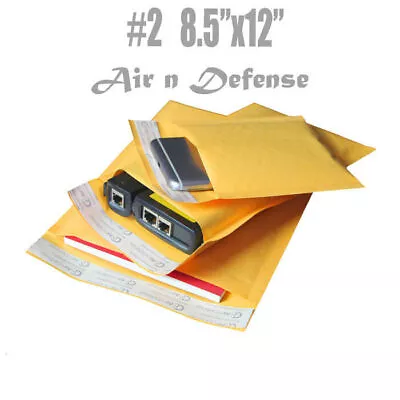 400 #2 8.5x12 Kraft Bubble Padded Envelopes Mailers Shipping Bags AirnDefense • $94.90