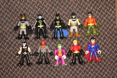 Imaginext DC Super Heroes Figures Bundle X10 Batman Joker And More • £14.99