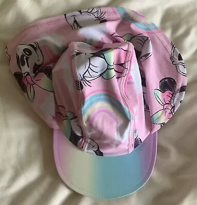 DISNEY - Minnie Mouse Kepi Hat For Swimming & Sun Age 3-12 Months - BNWT • £3.45