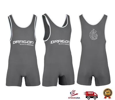 Dragon Professional MEN’s Wrestling Body Wear Uniform Fight Gear Singlets • $13.99