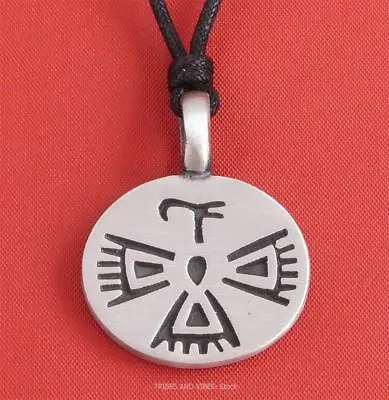 £5.75 • Buy Thunderbird Pendant Necklace For Protection Native American Totem Wakan Pewter