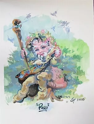 Eddie Martinez Painting Puro The Elf • $750