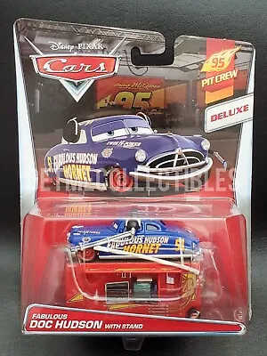 $74.95 • Buy Disney Pixar Cars Fabulous Doc Hudson Hornet With Stand Deluxe 2015 Save 6% Gmc
