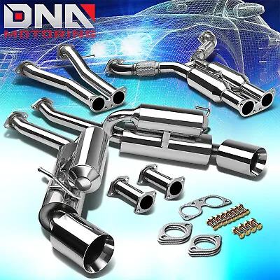 4.5 Dual Rolled Tip Stainless Exhaust Catback System For 350z/g35 Fairlady Z33 • $309.88