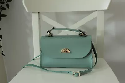 Cambridge Satchel Company  The Mini Daisy  Leather Crossbody Bag In Sage Green. • £80