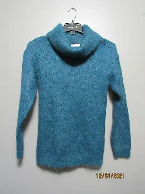 Women's Vintage Cassidy L/s Mohair Wool Blend Sweater Teal S Vguc • $24.99