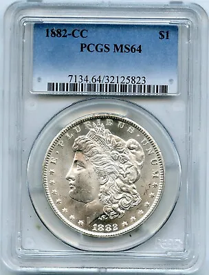 1882-CC Morgan Silver Dollar PCGS MS 64 Looks Semi Proof Like • $434.99