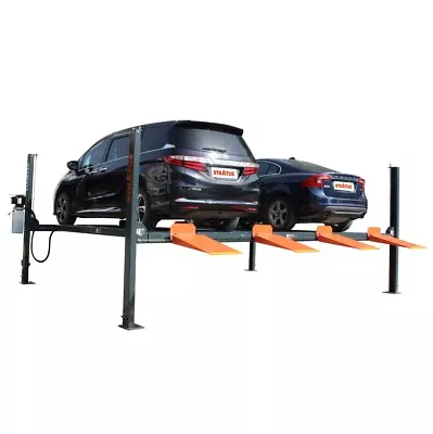 Stratus 4 Post 9000 Lbs Manual Release Double Parking Car Lift SAE-P49D • $10406